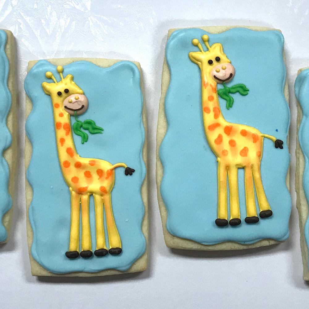 Cute Giraffes Sugar Cookies