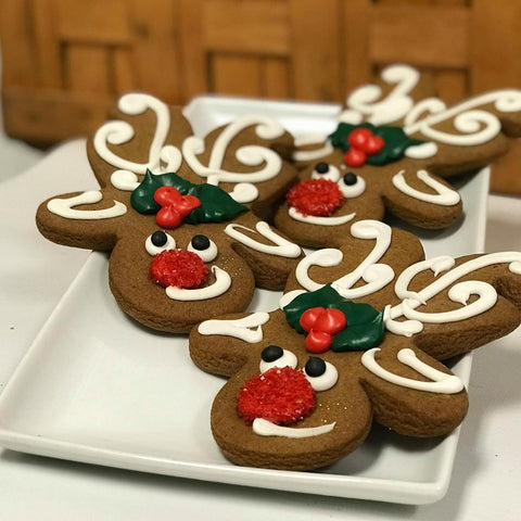 Reindeer Gingerbread Cookies