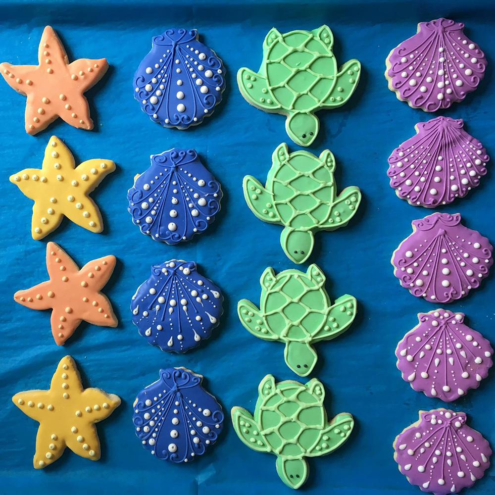 Sea Creatures Sugar Cookies