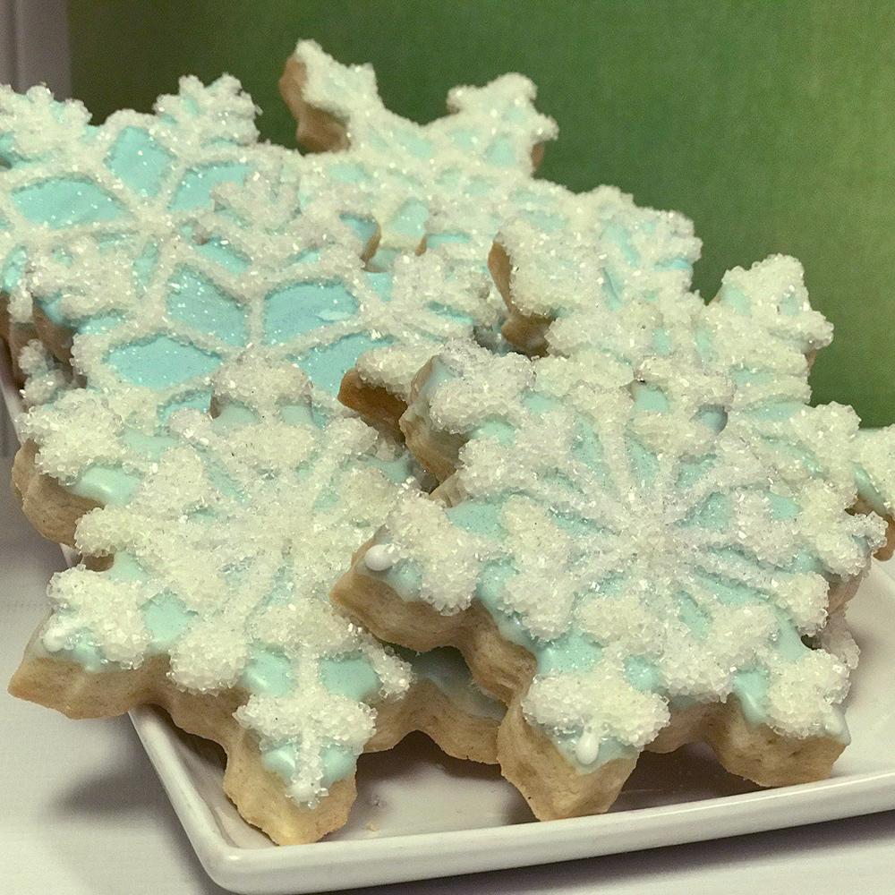 Blue Snowflake Sugar Cookies