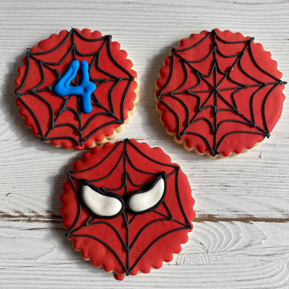 Spiderman Sugar Cookies