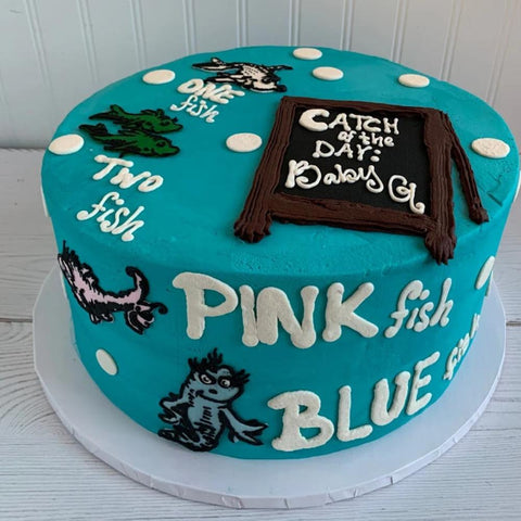 One Fish Two Fish Dr Seuss Cake