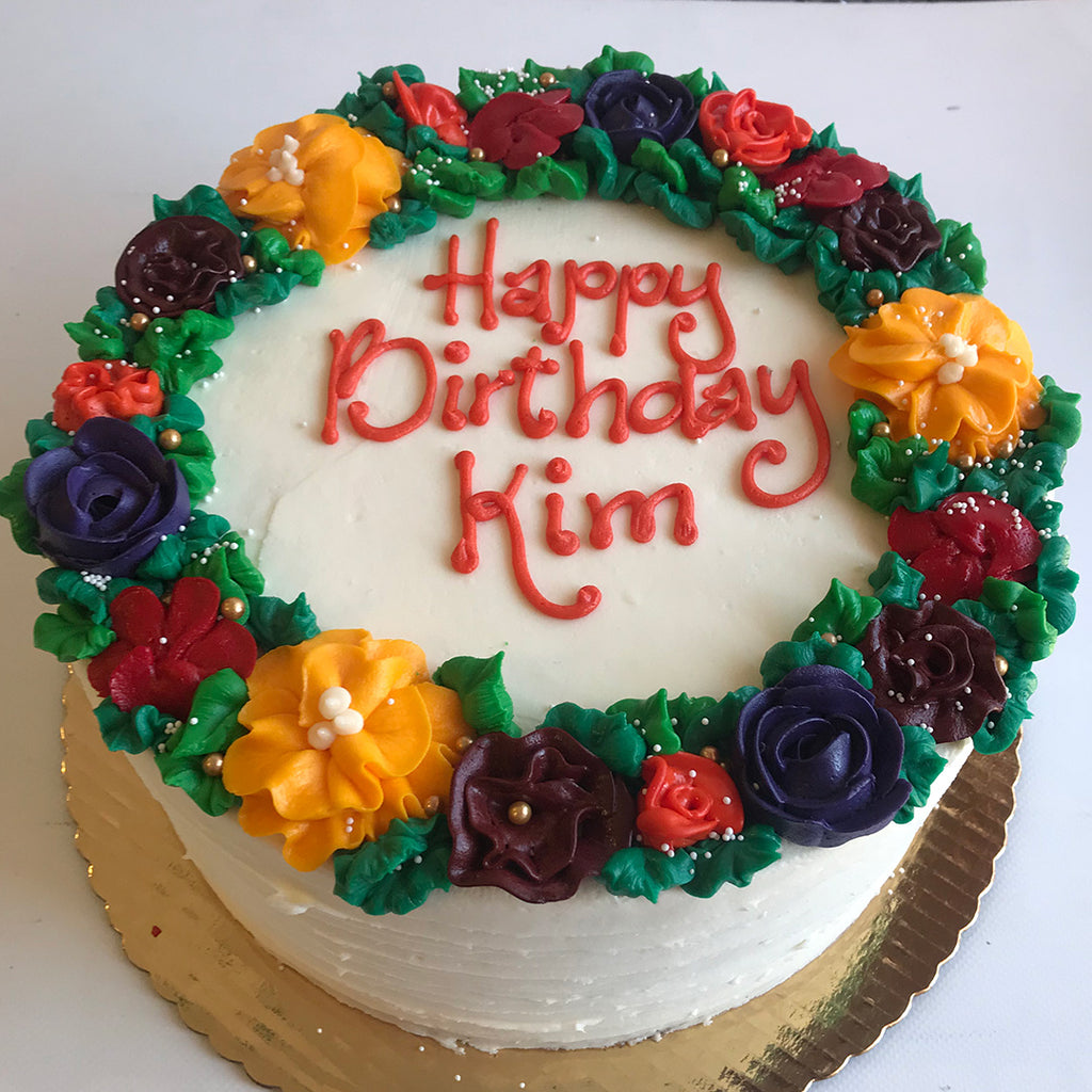 Fall Themed Floral Cake