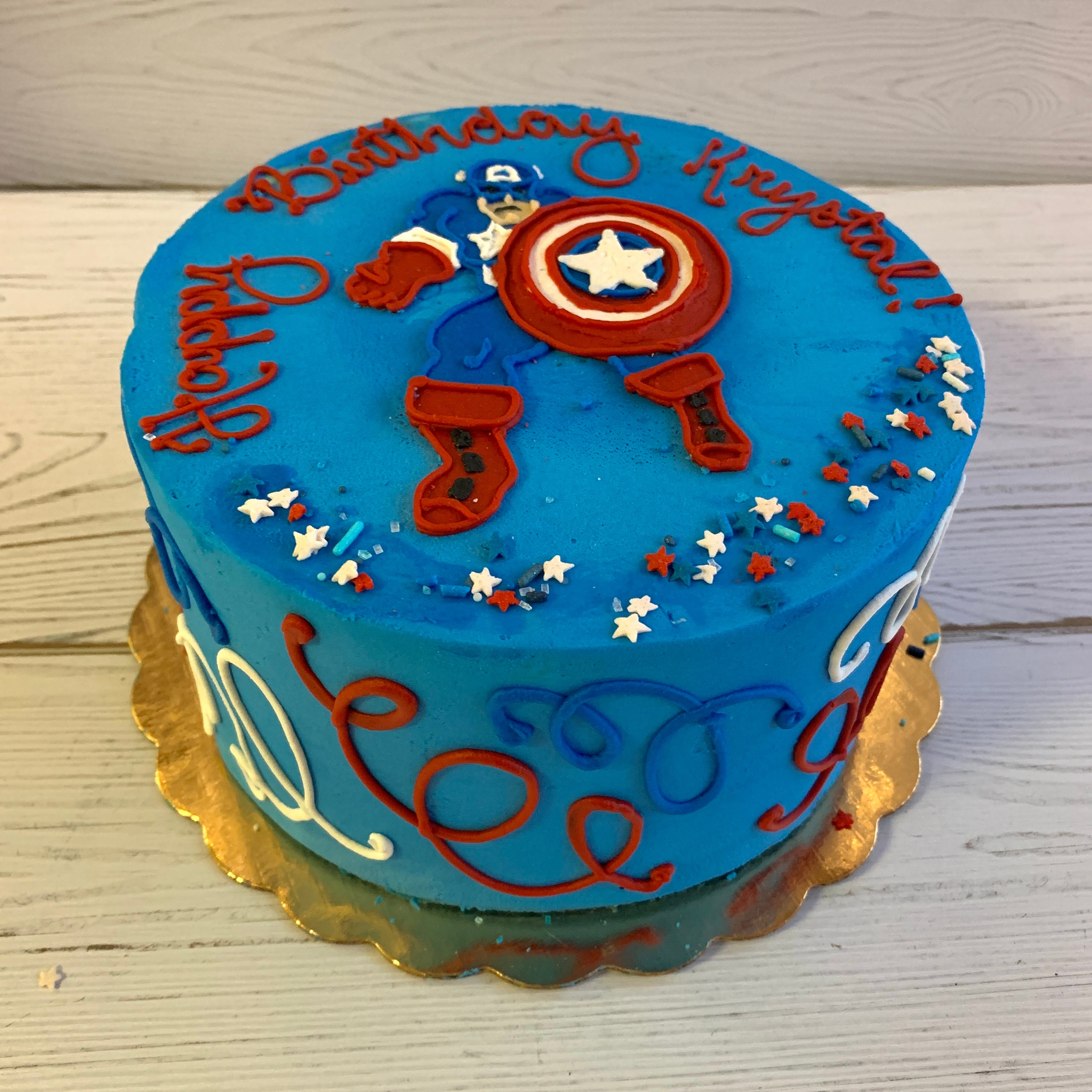 5pcs Baby Captain America cake topper Superhero marvel avengers cupcake  toppers | eBay