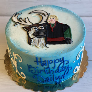 Sven and Kristoff Frozen Cake