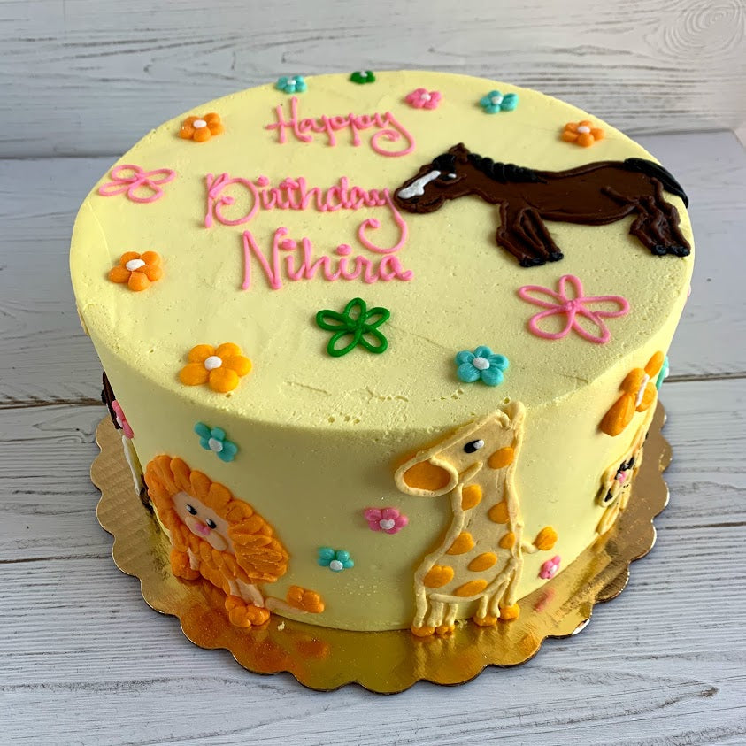 Baby Animals Baby Shower Cake