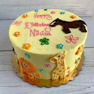 Baby Animals Baby Shower Cake
