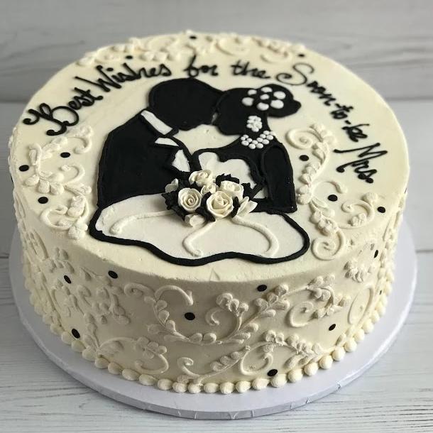 Bridal Shower Silhouette Cake