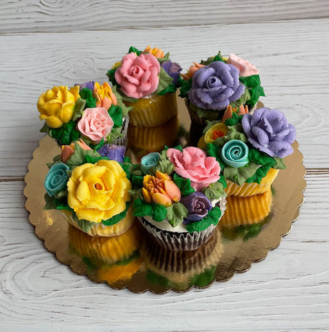 Mother's Day Floral Cupcakes