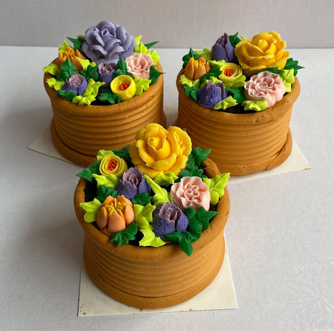 Mother's Day Mini Flower Pot Cake