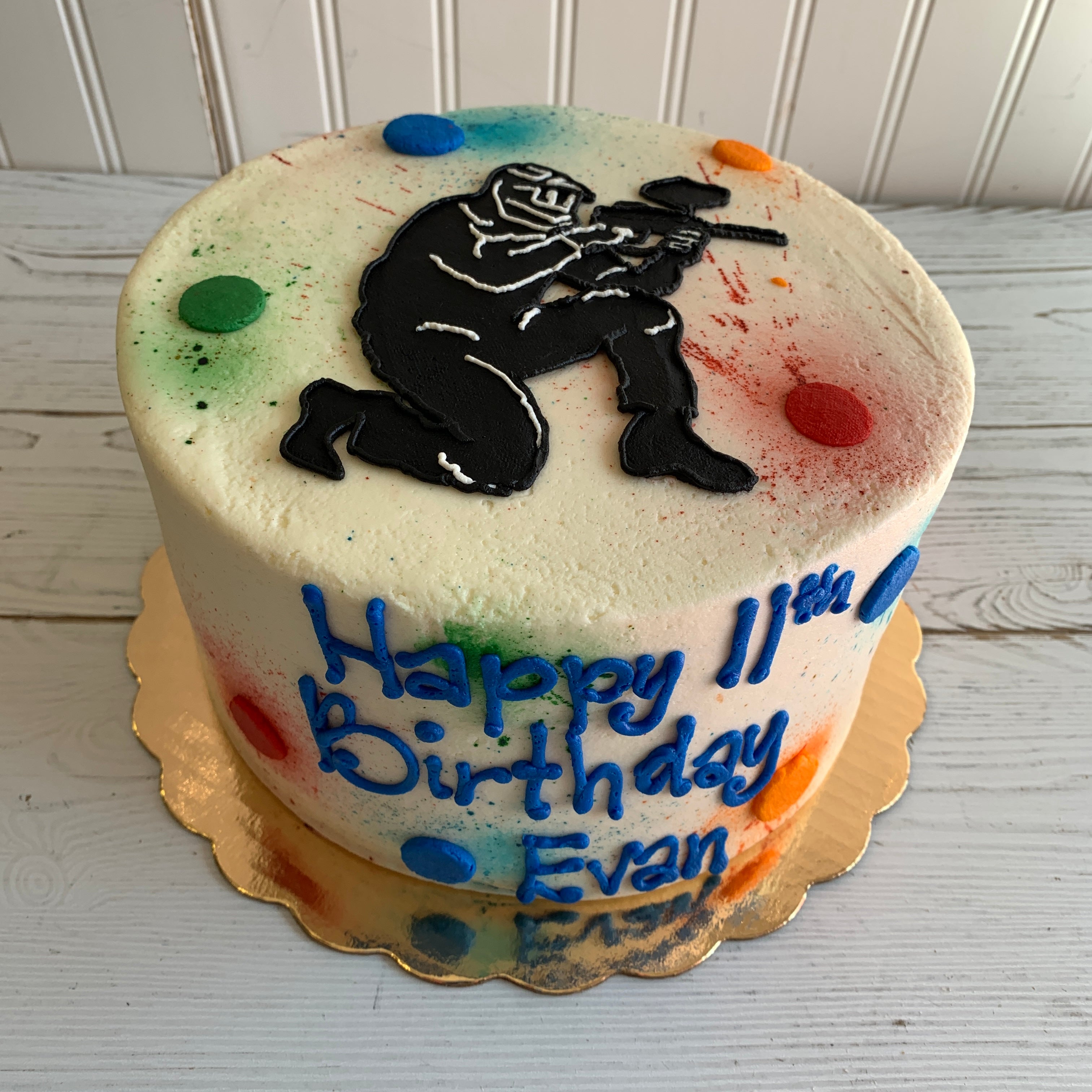 Paintball Themed Cake