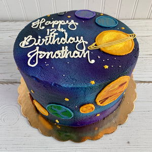 Stars and Planets Cake