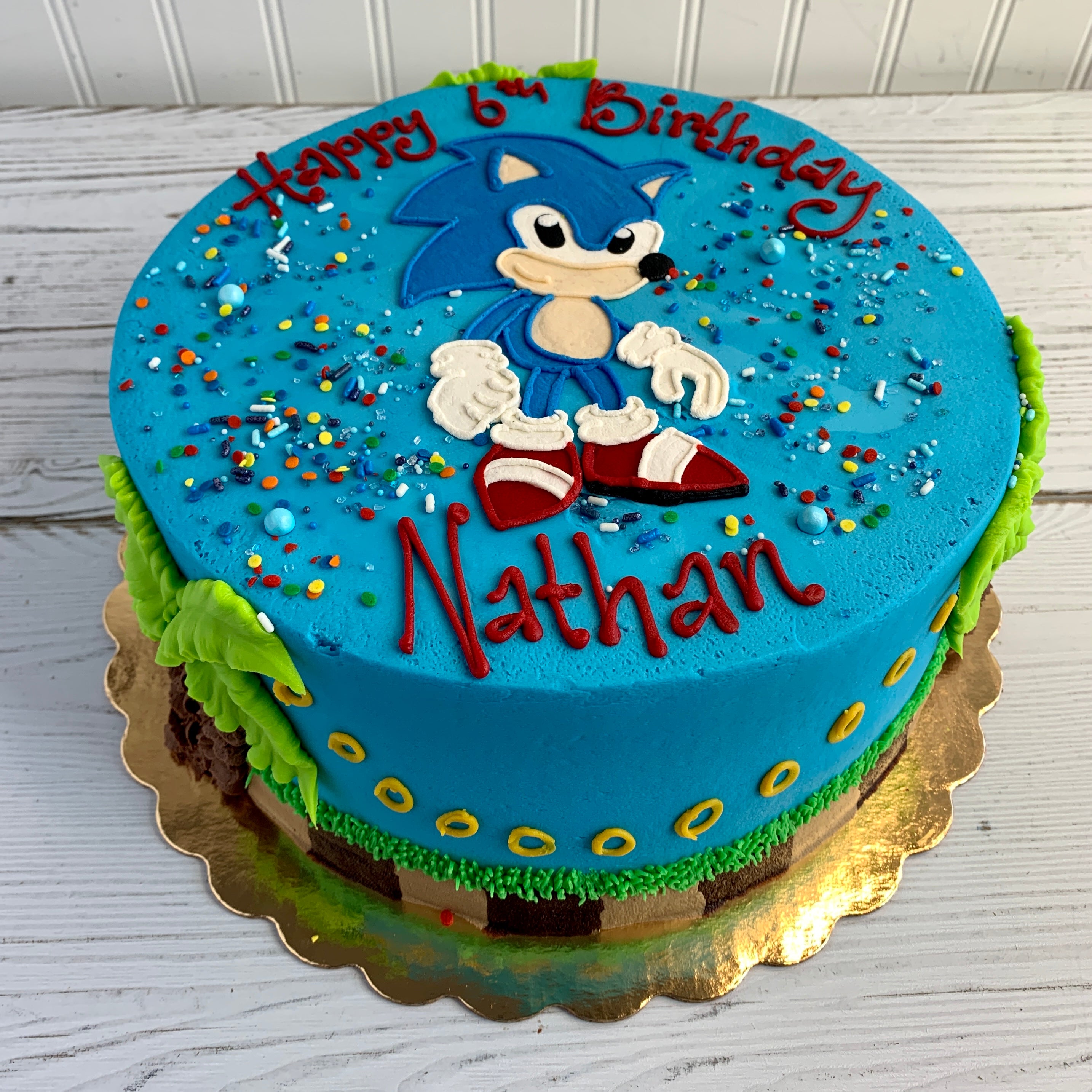 Sonic the Hedgehog Birthday Cake – Harvard Sweet Boutique Inc