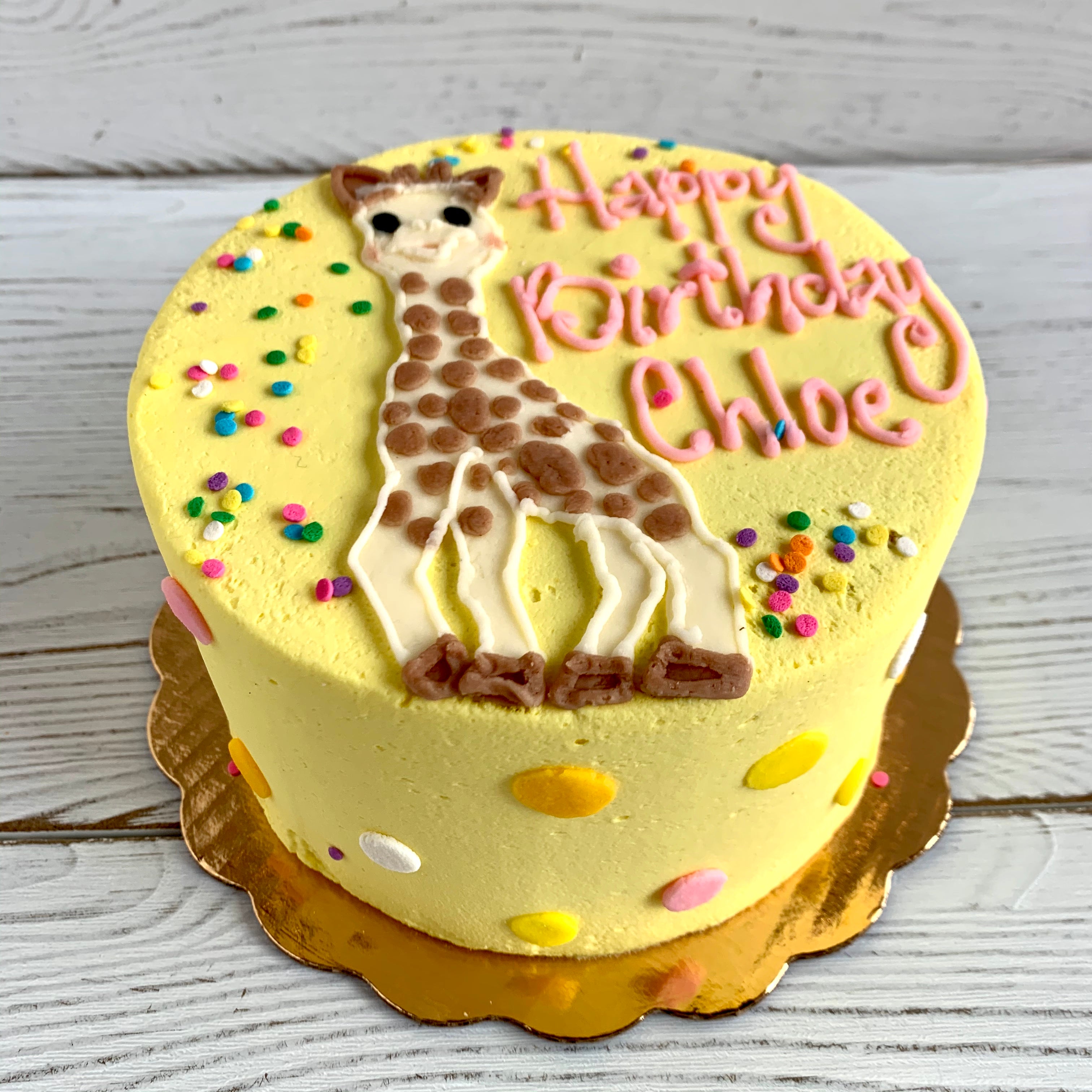 Sophie the Giraffe Cake