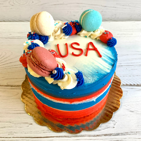 Team USA Patriotic Cake