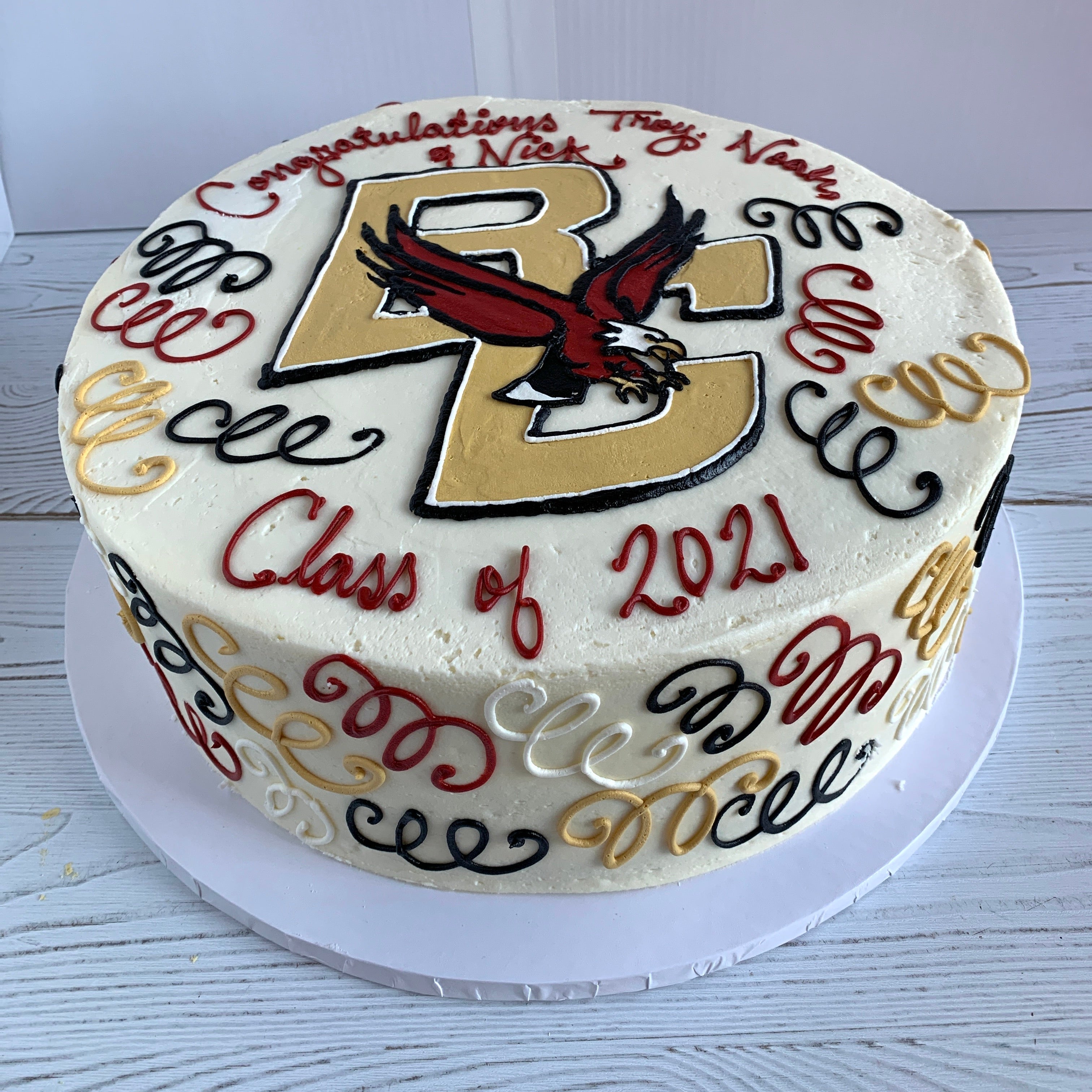 Boston College (BC) Graduation Cake