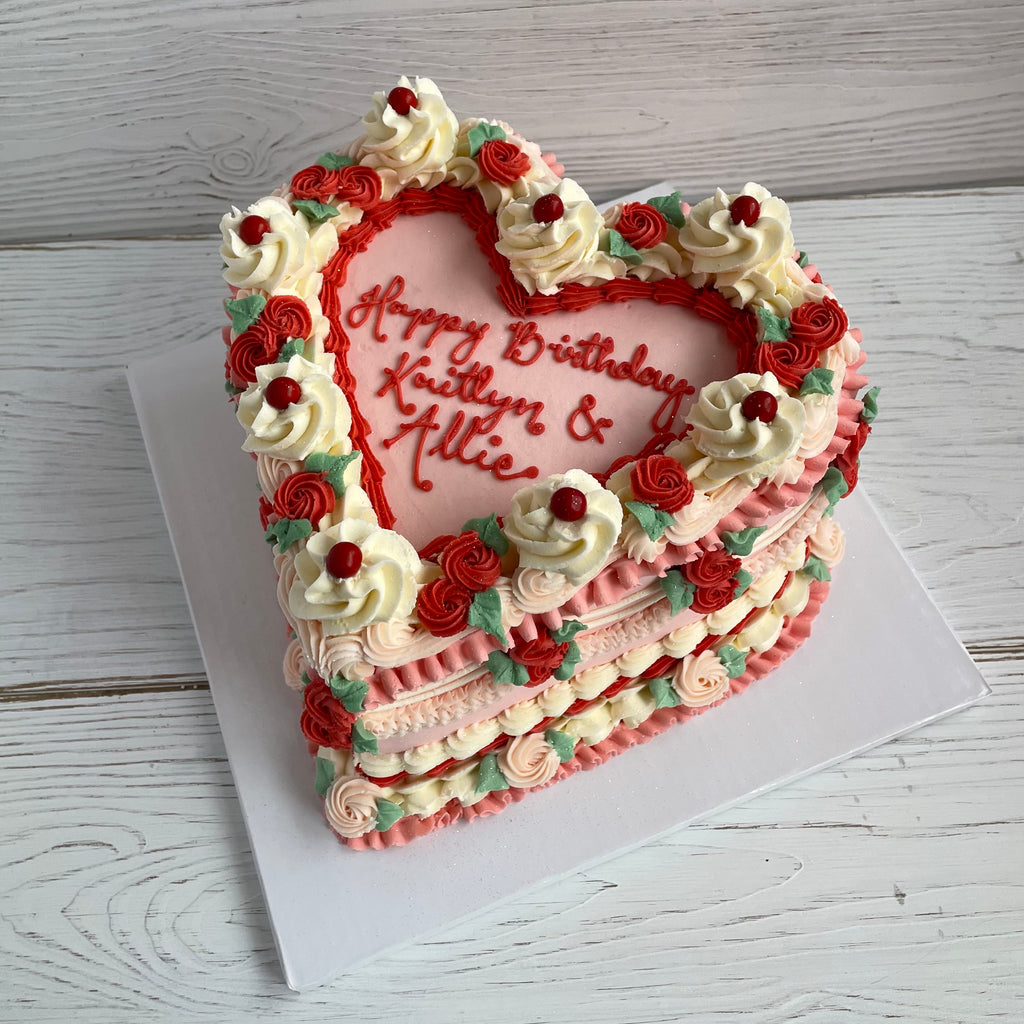 Heart-shaped Sweetheart Cake