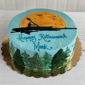 Sunrise Kayak Cake