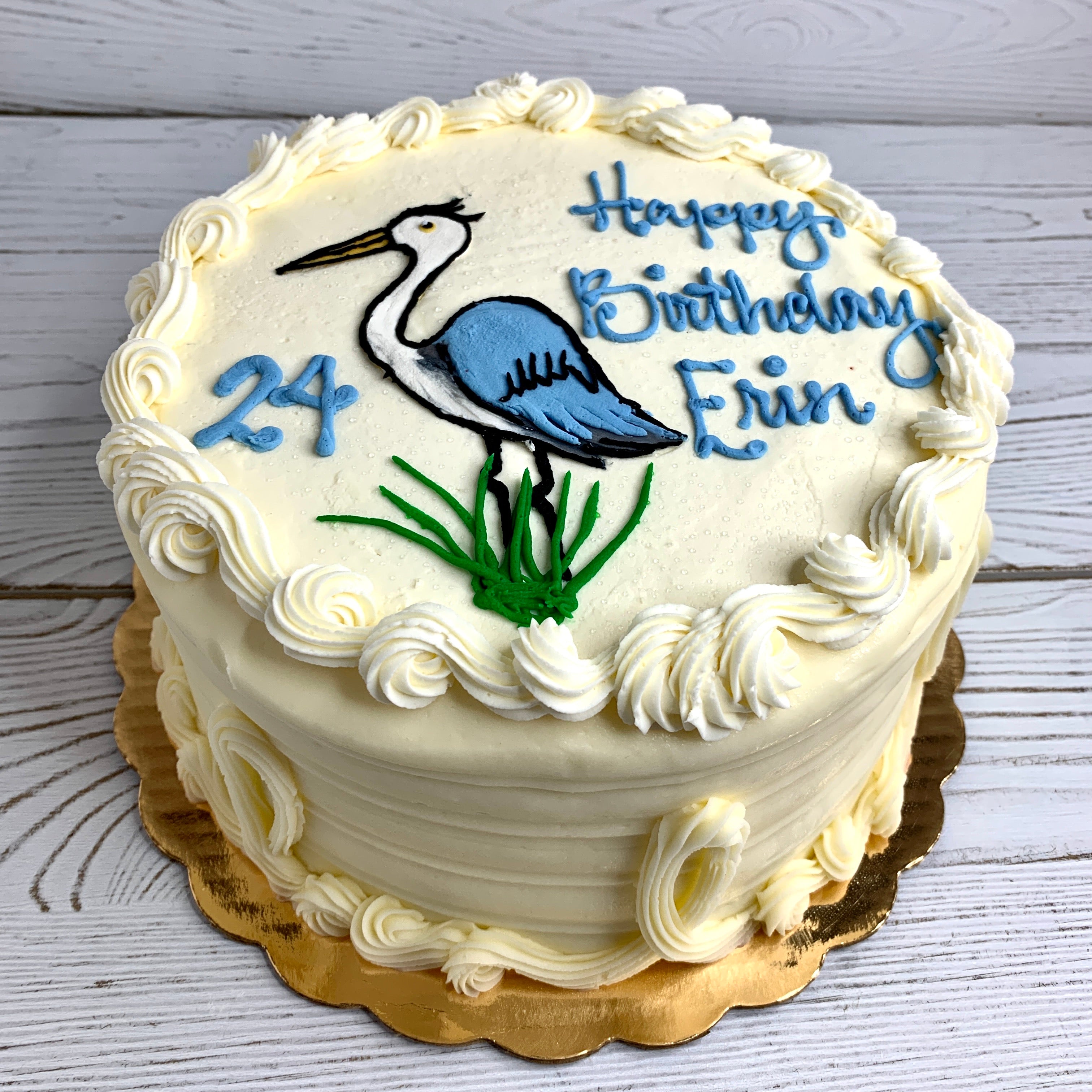 Great Blue Heron Cake