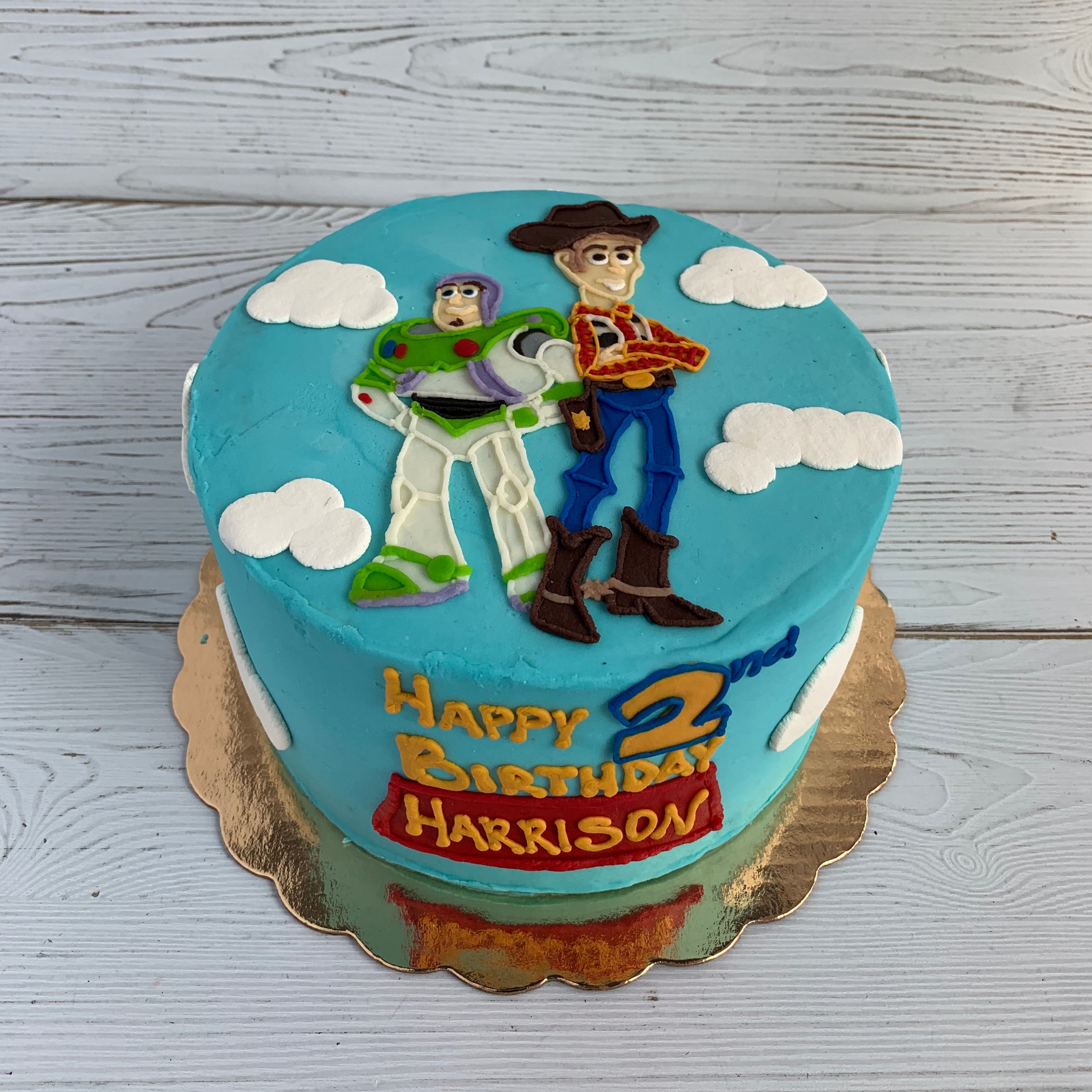 Toy Story with Buzz Lightyear and Woody Cake
